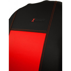 Výpredaj - Poťahy pre ŠKODA SUPERB I (2001-2008) Exclusive Leather (koža) červené