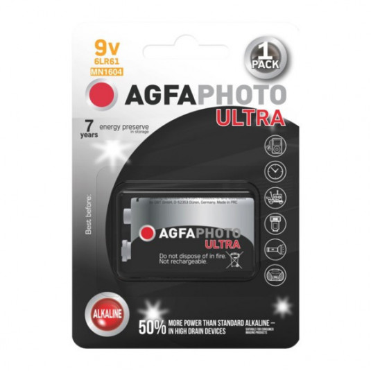 Agfa ultra 9v 1ks blister