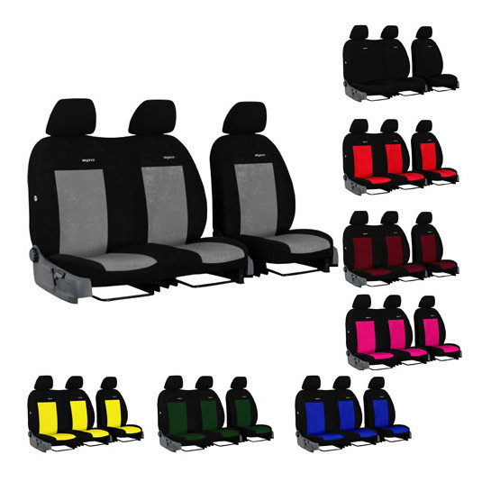 Poťahy pre FORD TRANSIT CUSTOM 2+1 VII (2013-2023) Elegance (velour-velour)