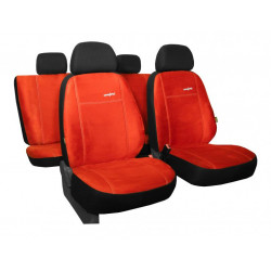 Poťahy pre FIAT 500 (od 2007) Comfort (Alcantara) tehlovo červená (vyp)