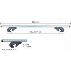 Strešný nosič Audi A4 (B7/8E/8H) Avant (2004-2007) Brio