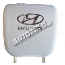 Poťah na hlavovú opierku-biela Hyundai 2ks