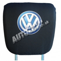 Poťah na hlavovú opierku-čierna Volkswagen 2 ks