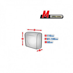 Ochranná plachta na záhradný gril M oválny