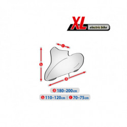 Ochranná plachta na elektrický bicykel XL