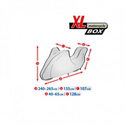 Ochranná plachta na motorku XL + box