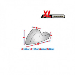 Ochranná plachta na snežný skúter + taška XL 350/90/127