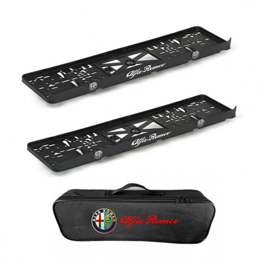 2x podložky ŠPZ  a taška AlfaRomeo - sada