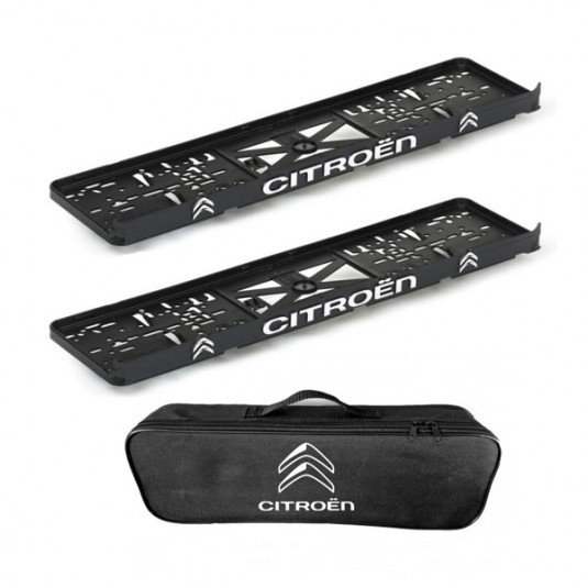 2x podložky ŠPZ  a taška Citroen - sada