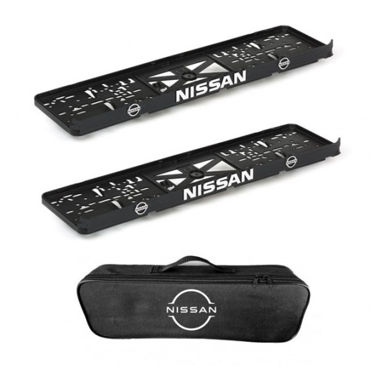 2x podložky ŠPZ  a taška MITSUBISHI- sada