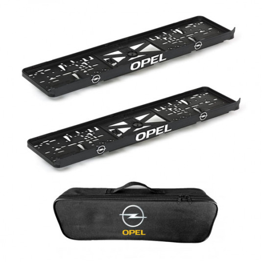 2x podložky ŠPZ  a taška OPEL- sada