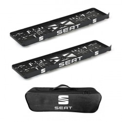 2x podložky ŠPZ  a taška SEAT- sada