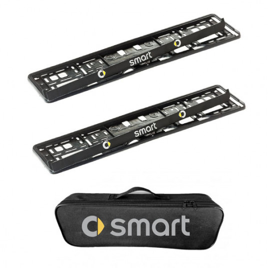 2x podložky ŠPZ  a taška SMART- sada