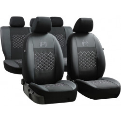 Autopoťahy Motive čierne (ekokoža-textil)