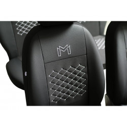 Autopoťahy Motive čierne (ekokoža-textil)