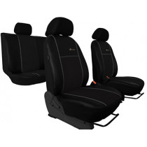 Poťahy pre SEAT ALHAMBRA 7X1 I (1996-2010) Exclusive Alcantara (Alcantara-koža) čierna (vyp)