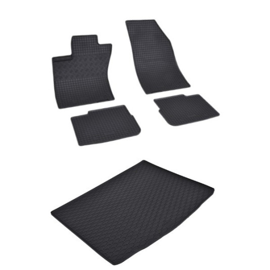 Rohože a vanička pre FIAT Tipo HB - S PLNOHODNOTNOU REZERVOU (od 2016)