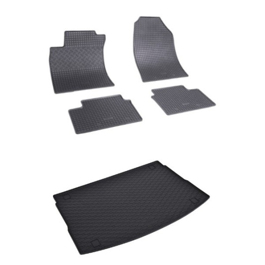 Rohože a vanička pre HYUNDAI i30 HB - horná poloha (od 2019)