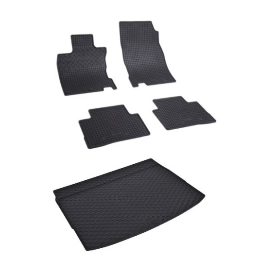 Rohože a vanička pre NISSAN Qashqai - horná i dolná poloha (od 2013)