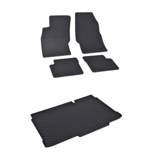 Rohože a vanička pre OPEL Corsa D - dolná poloha (2007-2014)