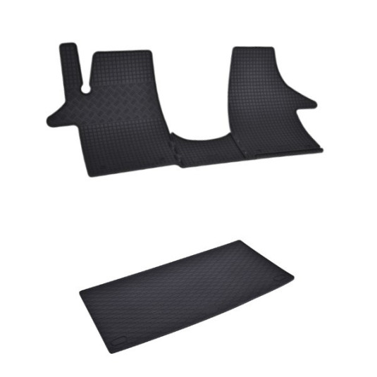 Rohože a vanička pre VOLKSWAGEN T5 L1 (2003-2015) 2/3 miestna