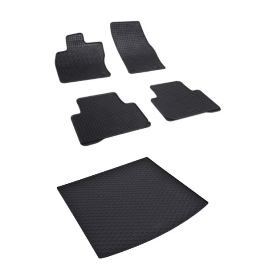 Rohože a vanička pre VOLKSWAGEN Touran horná poloha (od 2015)