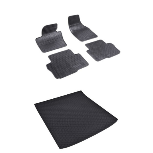 Rohože a vanička pre VOLKSWAGEN Sharan 5miestne (od 2010)