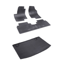 Rohože a vanička pre Hyundai ix20 2010- horná a dolná poloha kufra