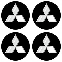 Samolepky živicové 3D Mitsubischi 4ks