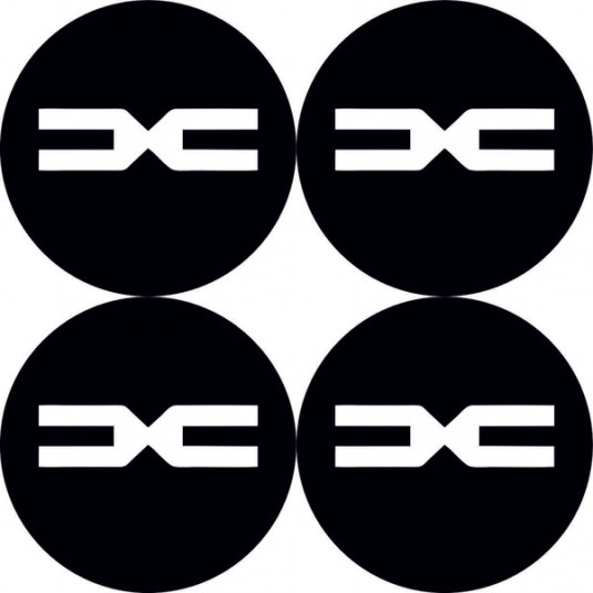 Samolepky živicové 3D DACIA nove logo 4ks