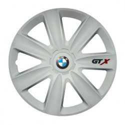 Puklice pre BMW 14 GTX carbon white