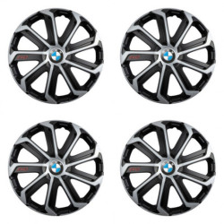 Puklice pre BMW 14 Evo black&silver