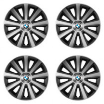 Puklice pre BMW 15 Aviator carbon silver&black