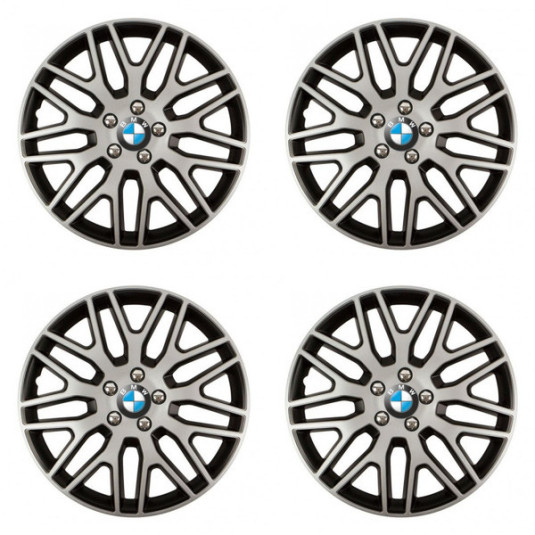 Puklice pre BMW 15 Dakar NC silver and black