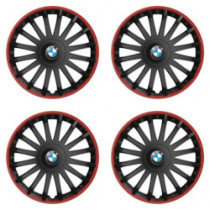 Puklice pre BMW 16 CRYSTAL RO black
