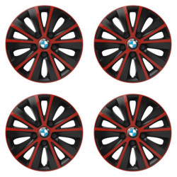Puklice pre BMW 16 RAPIDE red and black