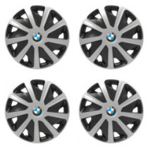 Puklice pre BMW pre dodávky 16 Craft silver and black