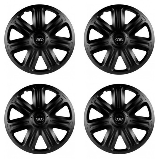 Puklice pre Audi 14 COMFORT BLACK