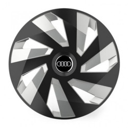 Puklice pre Audi 15 Vector RC black and silver