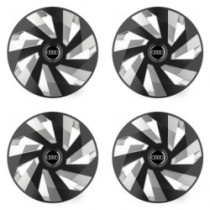 Puklice pre Audi 16 Vector RC black and silver