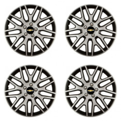 Puklice pre Chevrolet 14 Dakar NC silver and black