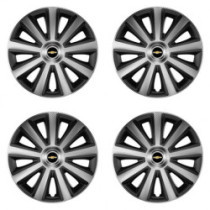 Puklice pre Chevrolet 15 Aviator carbon silver&black