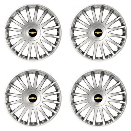 Puklice pre Chevrolet 15 CRYSTAL silver