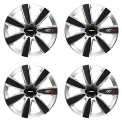 Puklice pre Chevrolet 15 GTX CARBON silver/black