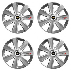 Puklice pre Chevrolet 16 GTX CARBON silver
