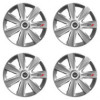 Puklice 14 GTX CARBON silver pre Honda na ocelové disky. Pre kolesá o veľkosti R14 so samolepkami Honda.