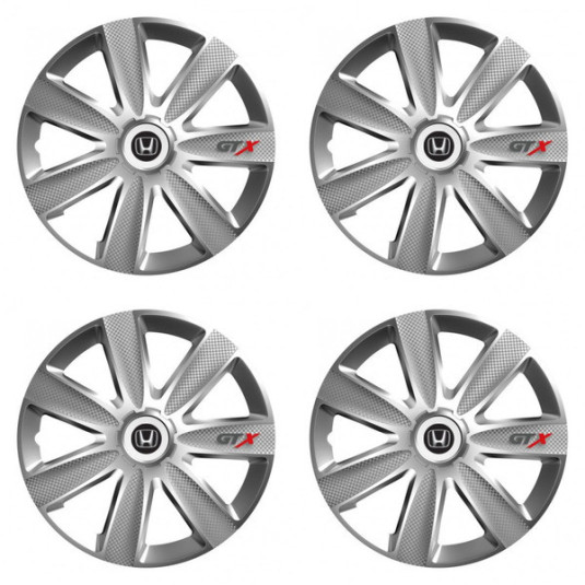 Puklice pre Honda 15 GTX CARBON silver