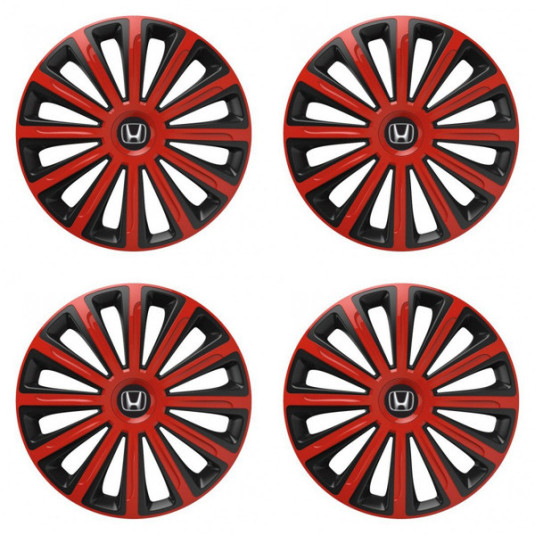 Puklice pre Honda 16 TREND red and black