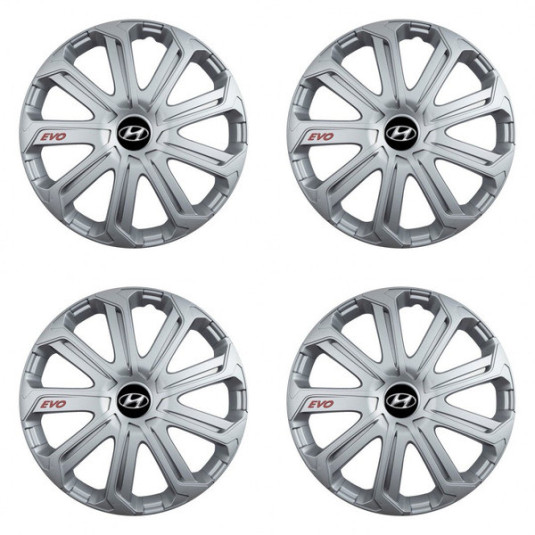 Puklice pre Hyundai 14 Evo silver