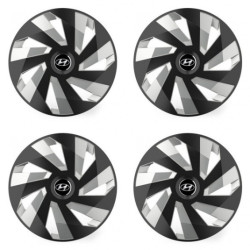 Puklice pre Hyundai 14 Vector RC black and silver